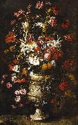 unknow artist, Flowers in a Figured Vase